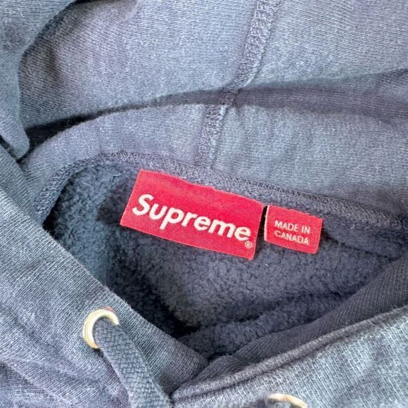 Supreme Arc Hoodie Mens Medium Blue Long-Sleeve Drawstrings Pullover Spellout - Picture 7 of 10